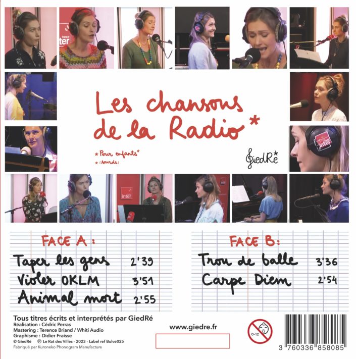GIEDRE - LES CHANSONS DE LA RADIO