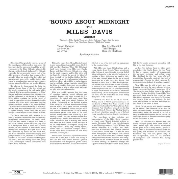 Miles Davis – 'Round About Midnight